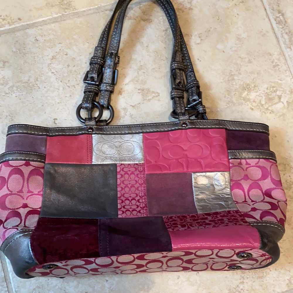Coach Patchwork Leather  Handbag Original
